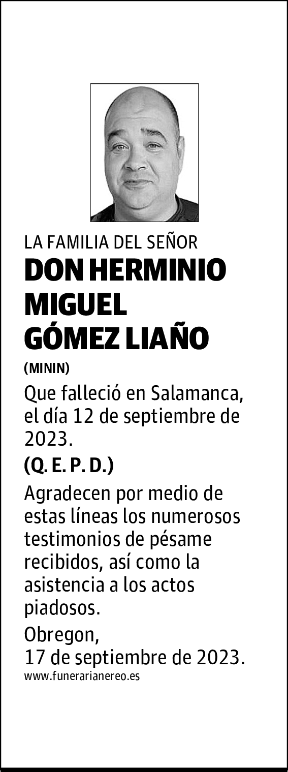 DON HERMINIO MIGUEL GÓMEZ LIAÑO