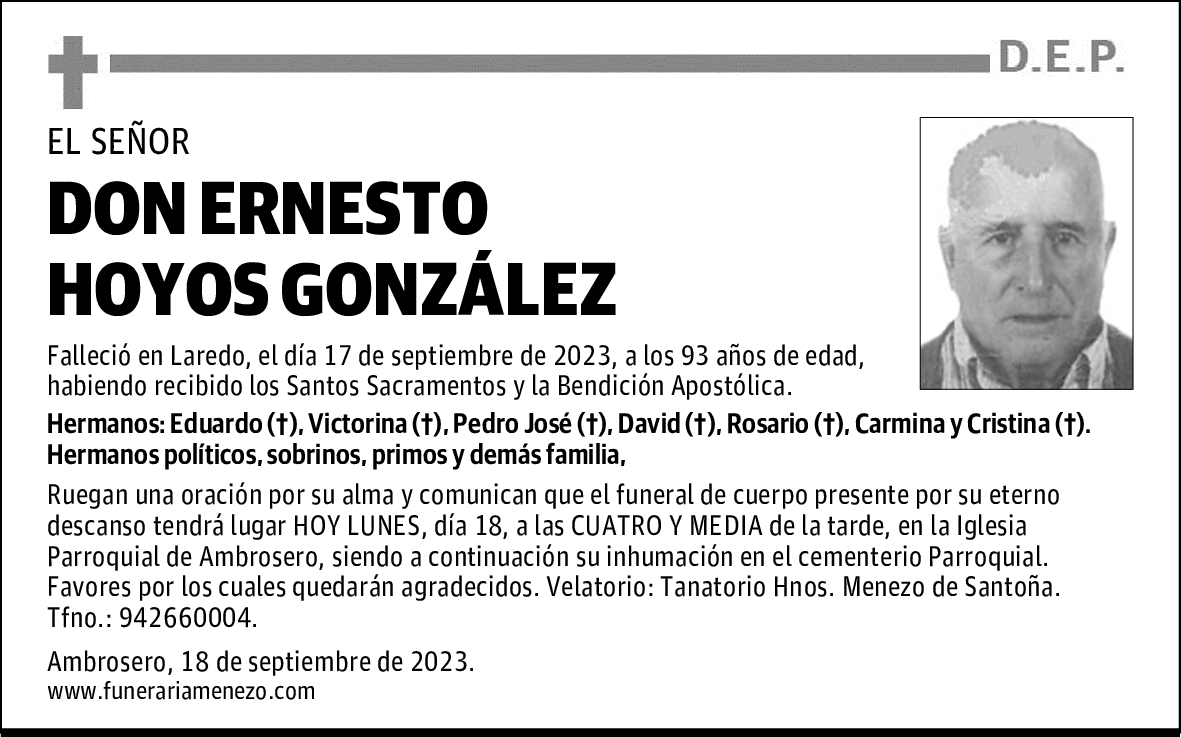 DON ERNESTO HOYOS GONZÁLEZ