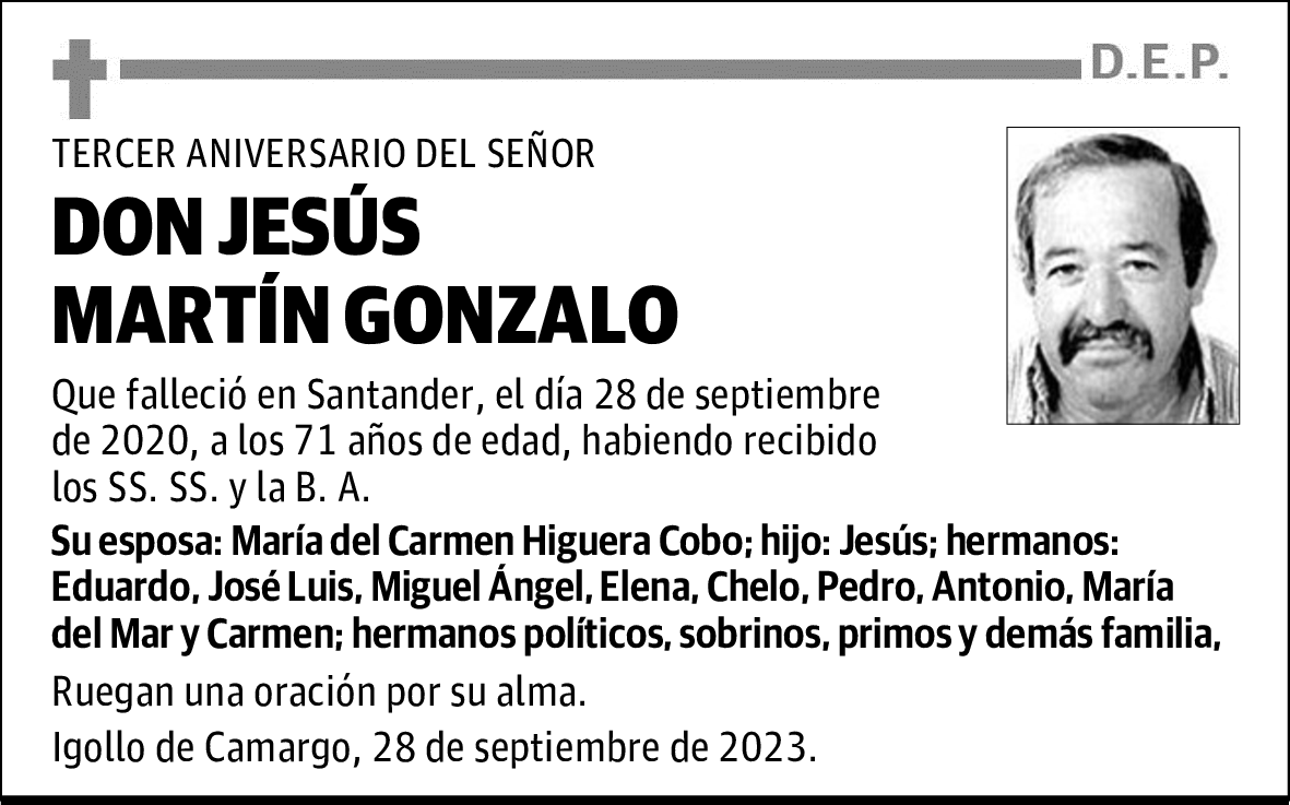 DON JESÚS MARTÍN GONZALO