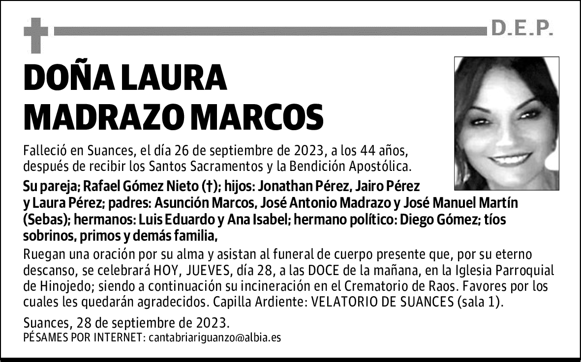 DOÑA LAURA MADRAZO MARCOS
