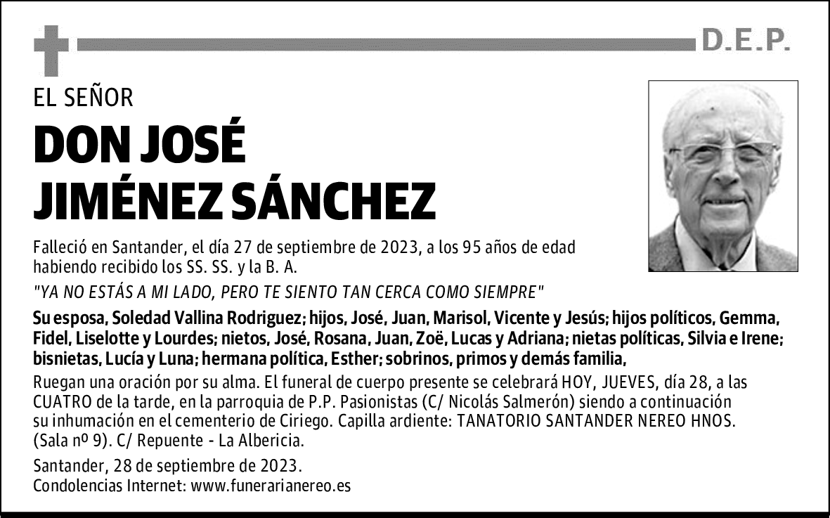 DON JOSÉ JIMÉNEZ SÁNCHEZ