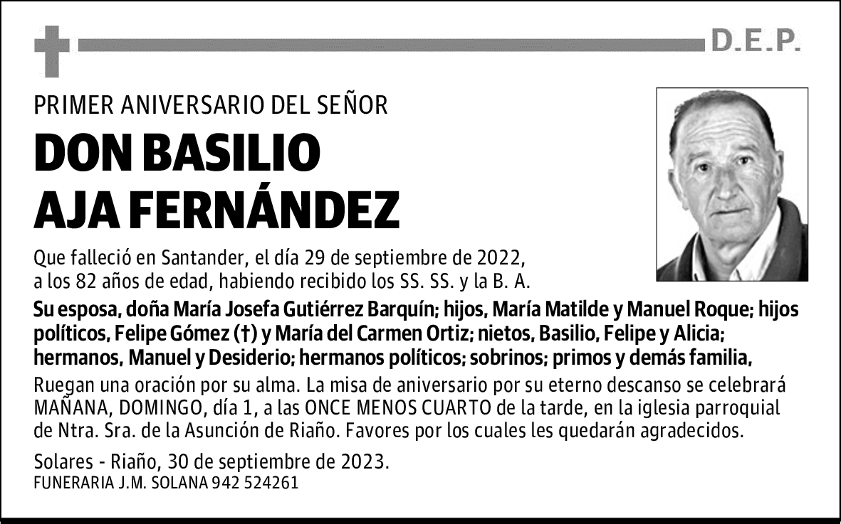 DON BASILIO AJA FERNÁNDEZ