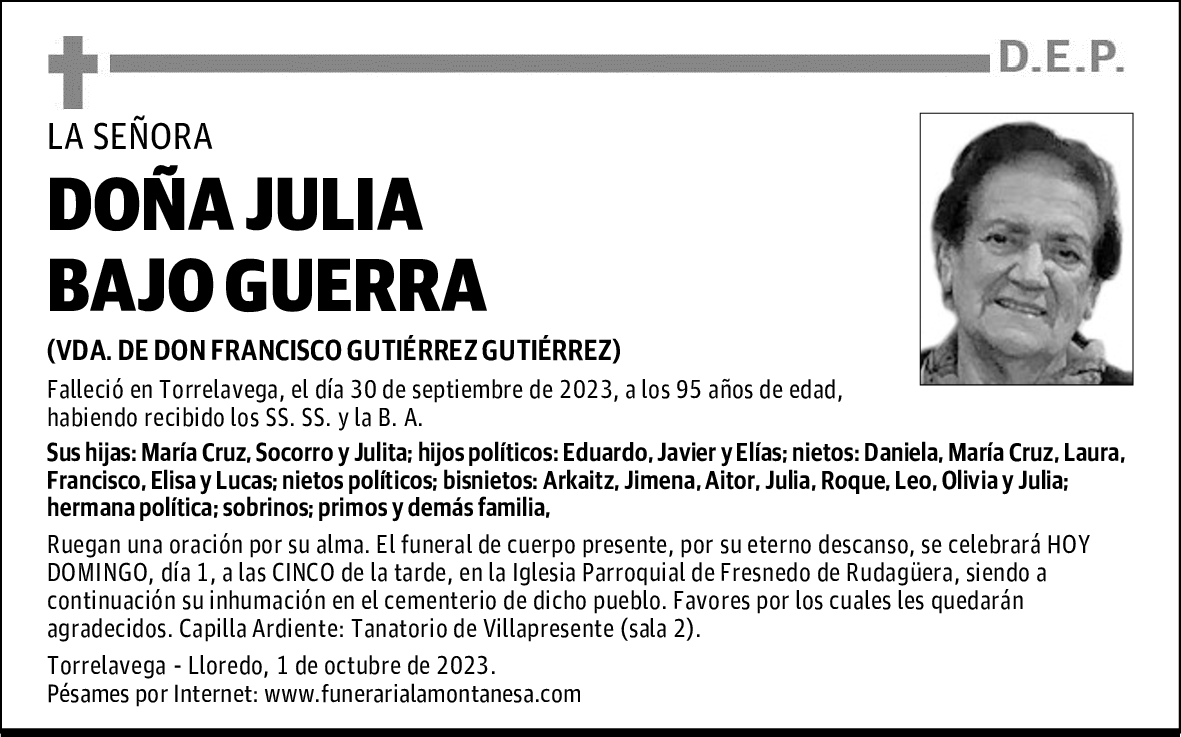 DOÑA JULIA BAJO GUERRA