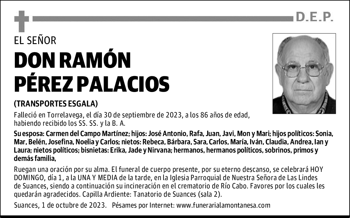 DON RAMÓN PÉREZ PALACIOS