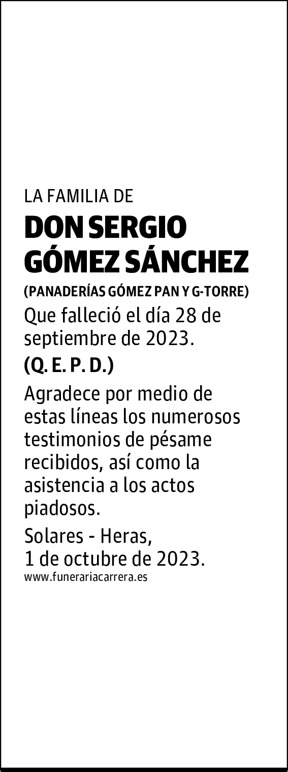 DON SERGIO GÓMEZ SÁNCHEZ