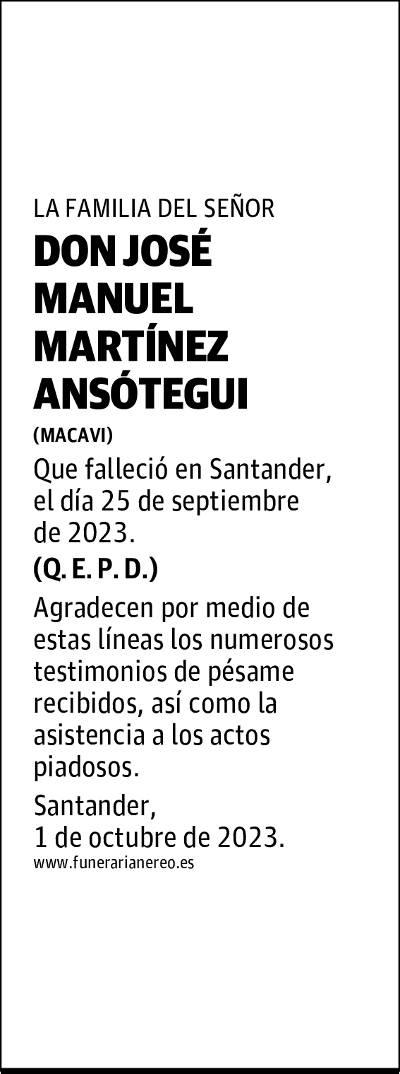 DON JOSÉ MANUEL MARTÍNEZ ANSÓTEGUI