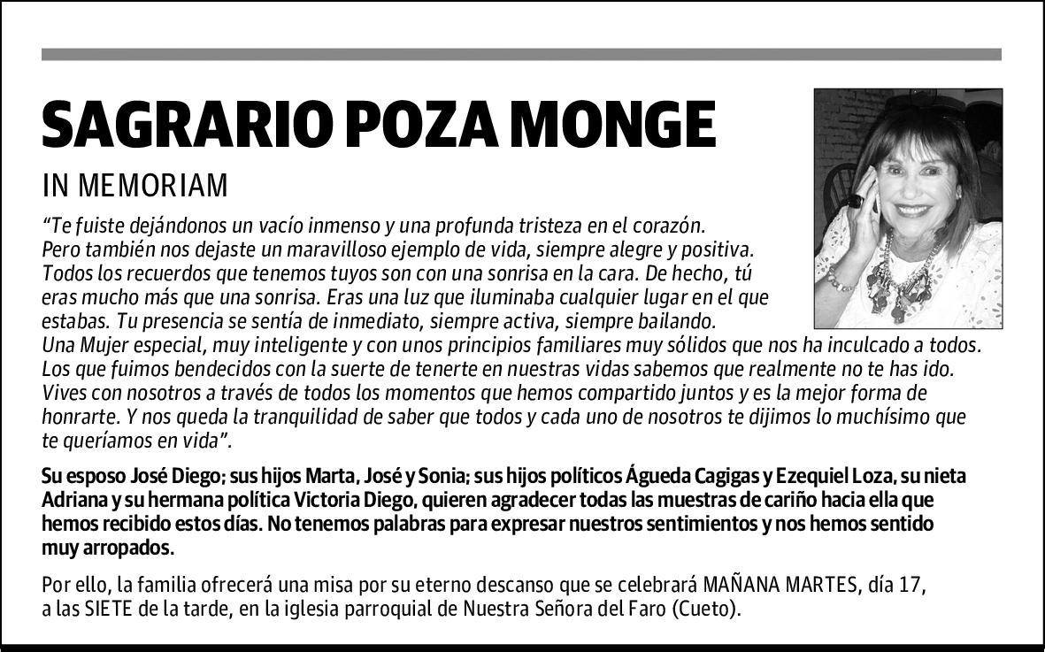 SAGRARIO POZA MONGE