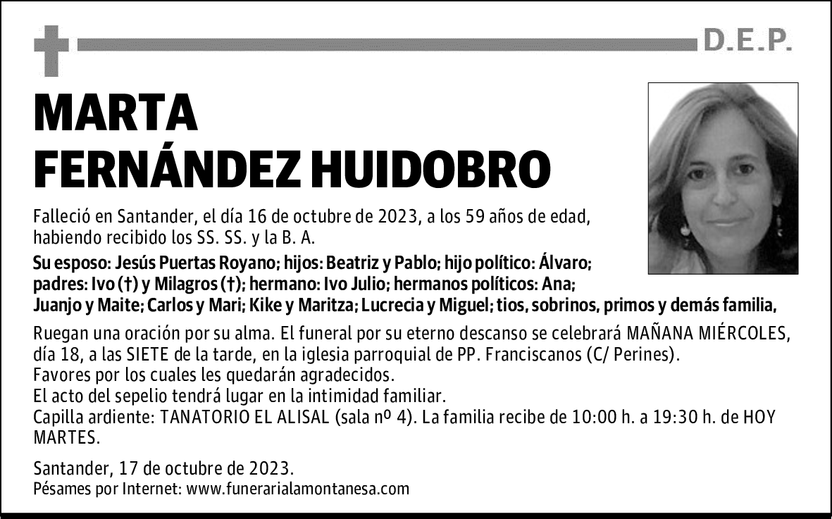 MARTA FERNÁNDEZ HUIDOBRO