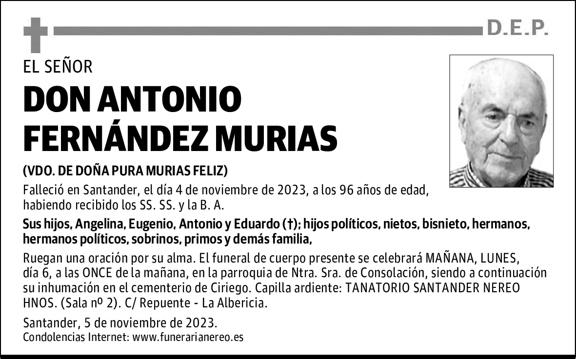 DON ANTONIO FERNÁNDEZ MURIAS