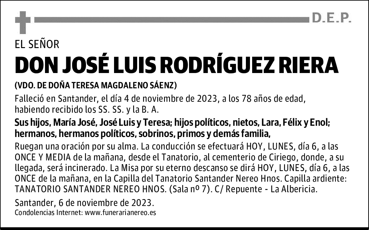DON JOSÉ LUIS RODRÍGUEZ RIERA