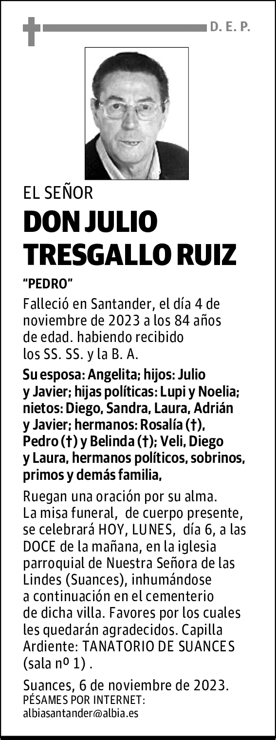 DON JULIO TRESGALLO RUIZ