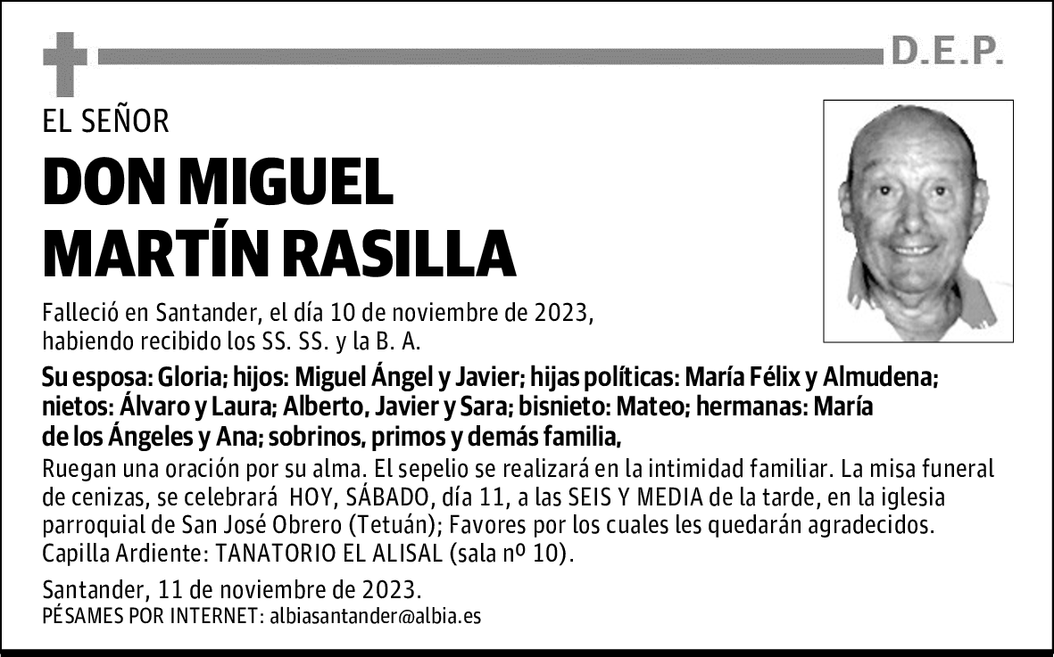 DON MIGUEL MARTÍN RASILLA