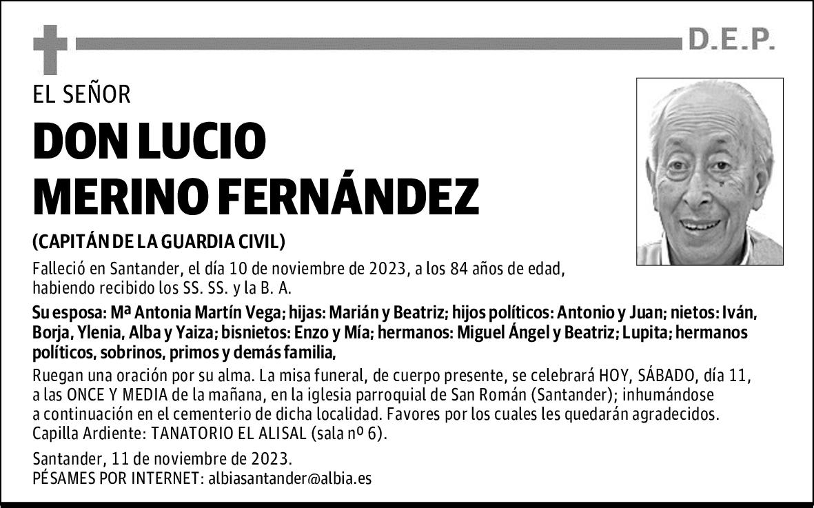 DON LUCIO MERINO FERNÁNDEZ