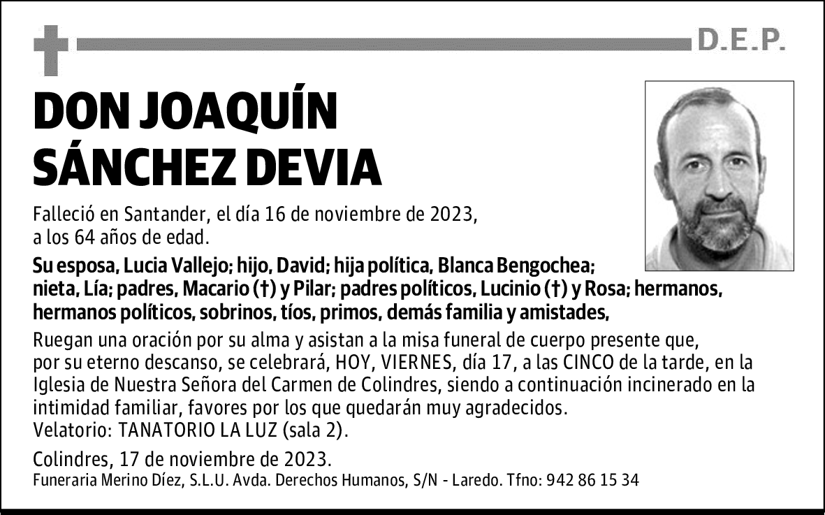 DON JOAQUÍN SÁNCHEZ DEVIA
