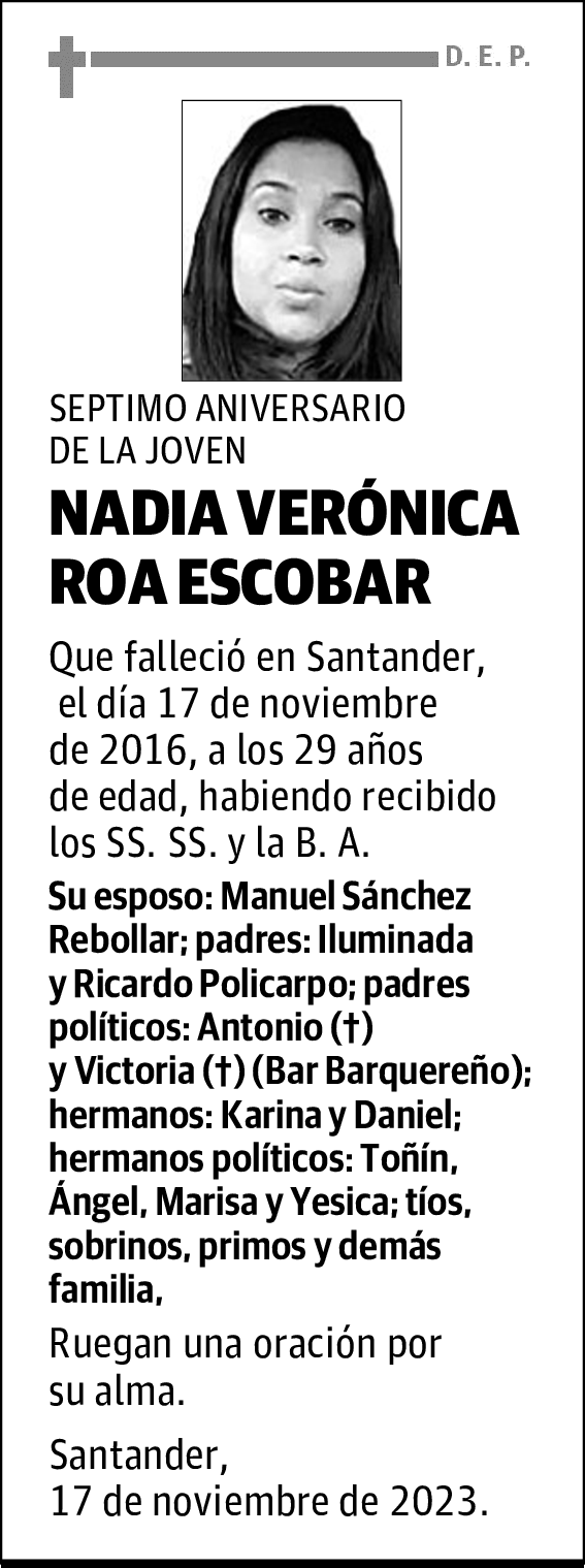 NADIA VERÓNICA ROA ESCOBAR