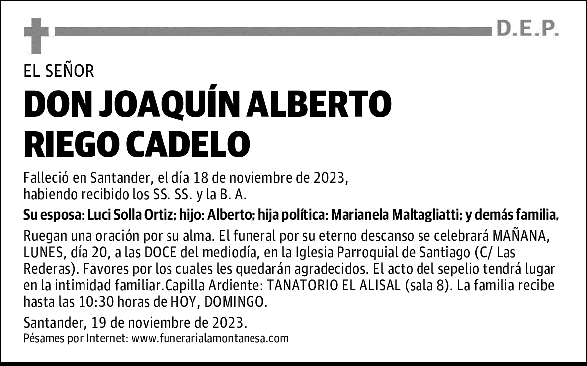 DON JOAQUÍN ALBERTO RIEGO CADELO