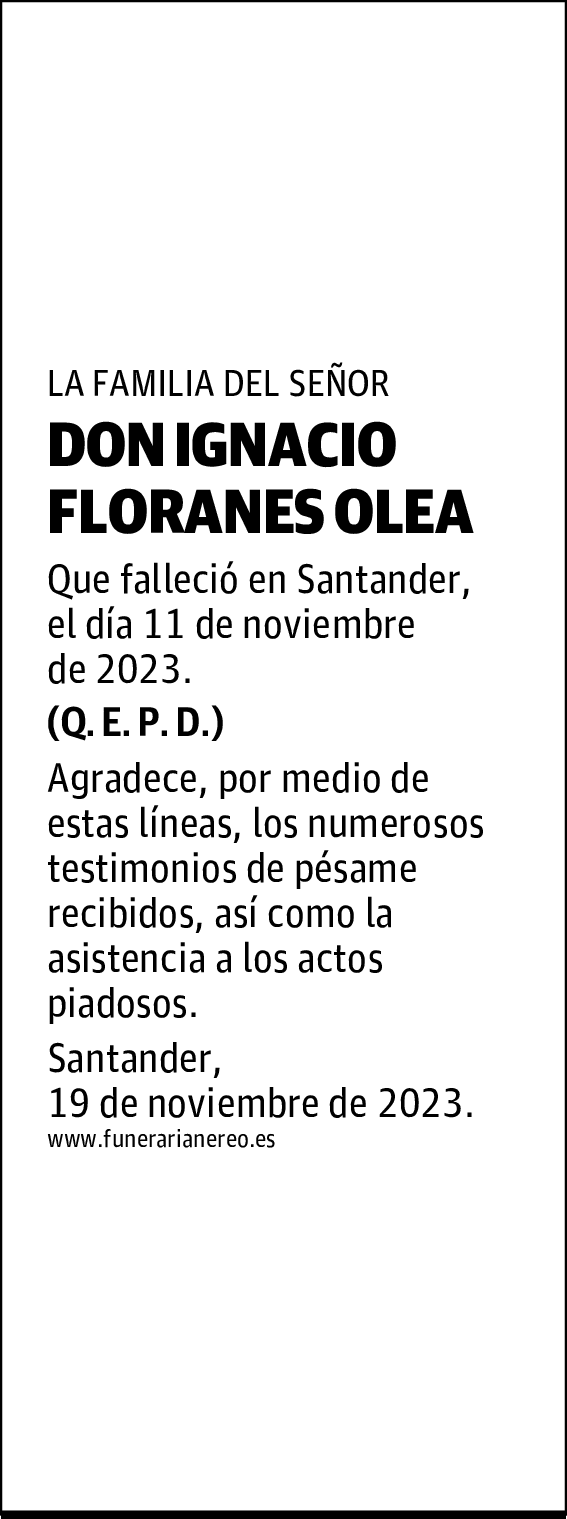 DON IGNACIO FLORANES OLEA