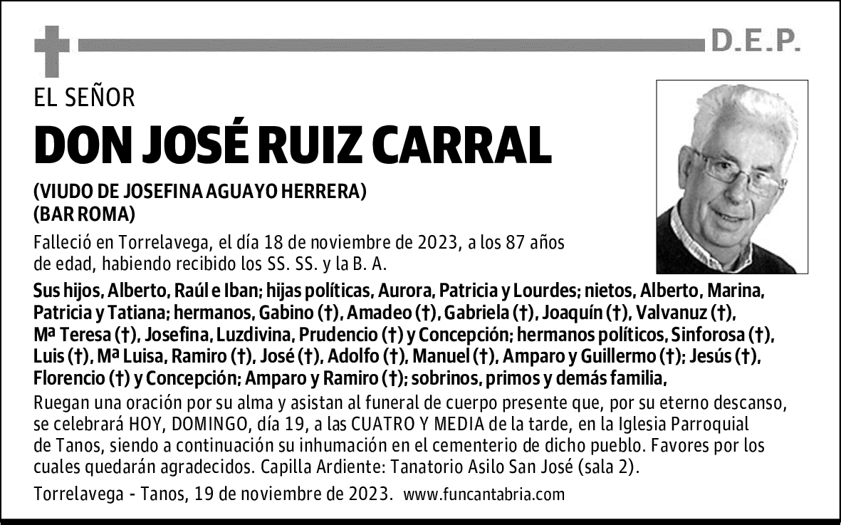 DON JOSÉ RUIZ CARRAL