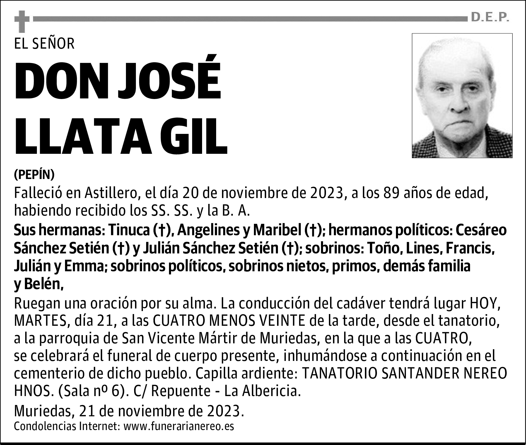 DON JOSÉ LLATA GIL