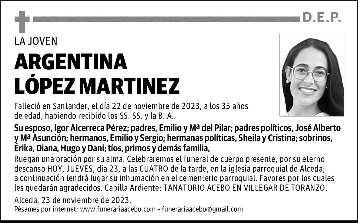 ARGENTINA LÓPEZ MARTINEZ