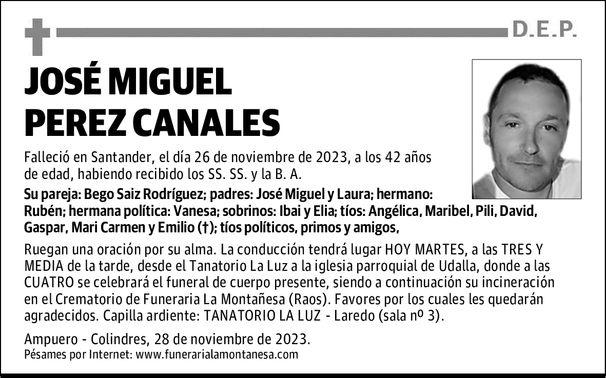 JOSÉ MIGUEL PEREZ CANALES