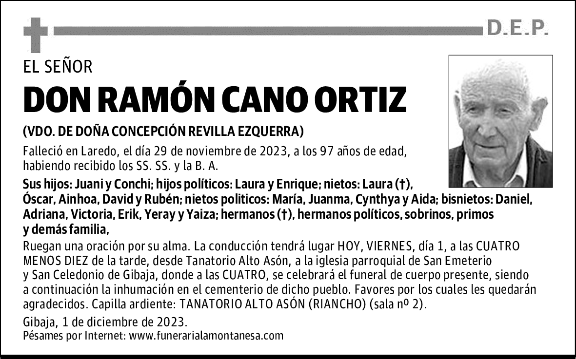 DON RAMÓN CANO ORTIZ