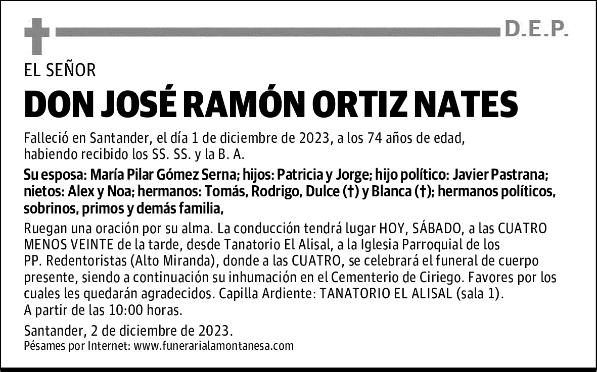 DON JOSÉ RAMÓN ORTIZ NATES