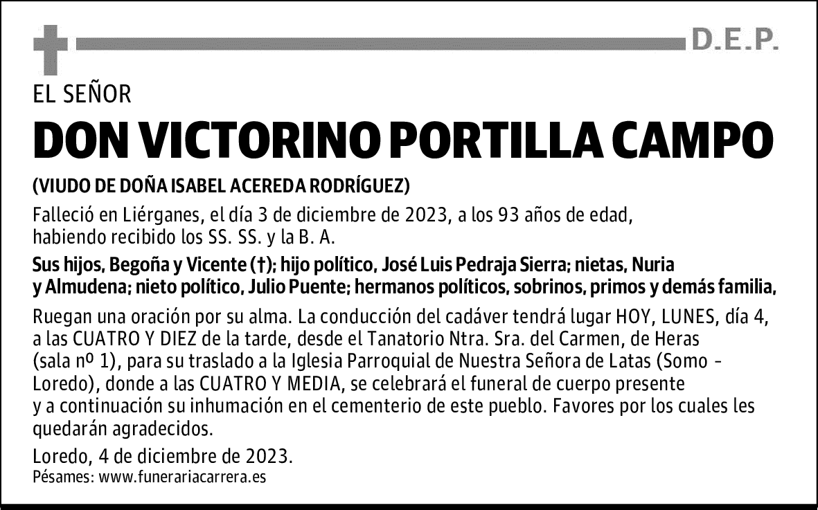DON VICTORINO PORTILLA CAMPO