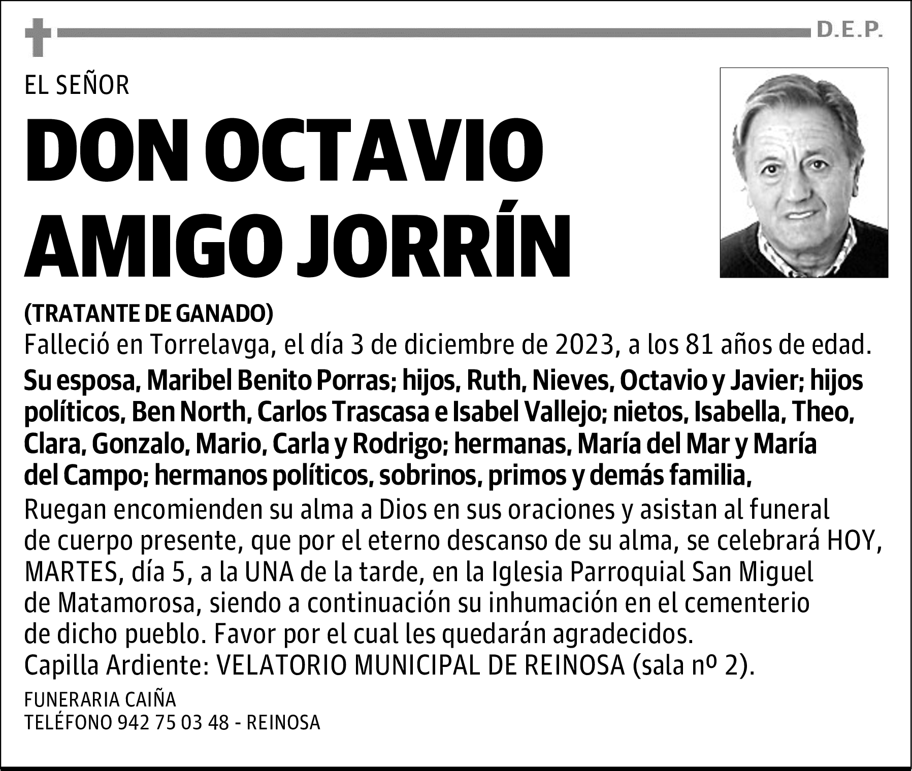 DON OCTAVIO AMIGO JORRÍN