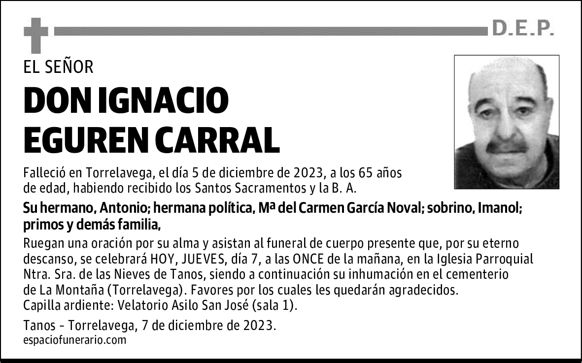 DON IGNACIO EGUREN CARRAL