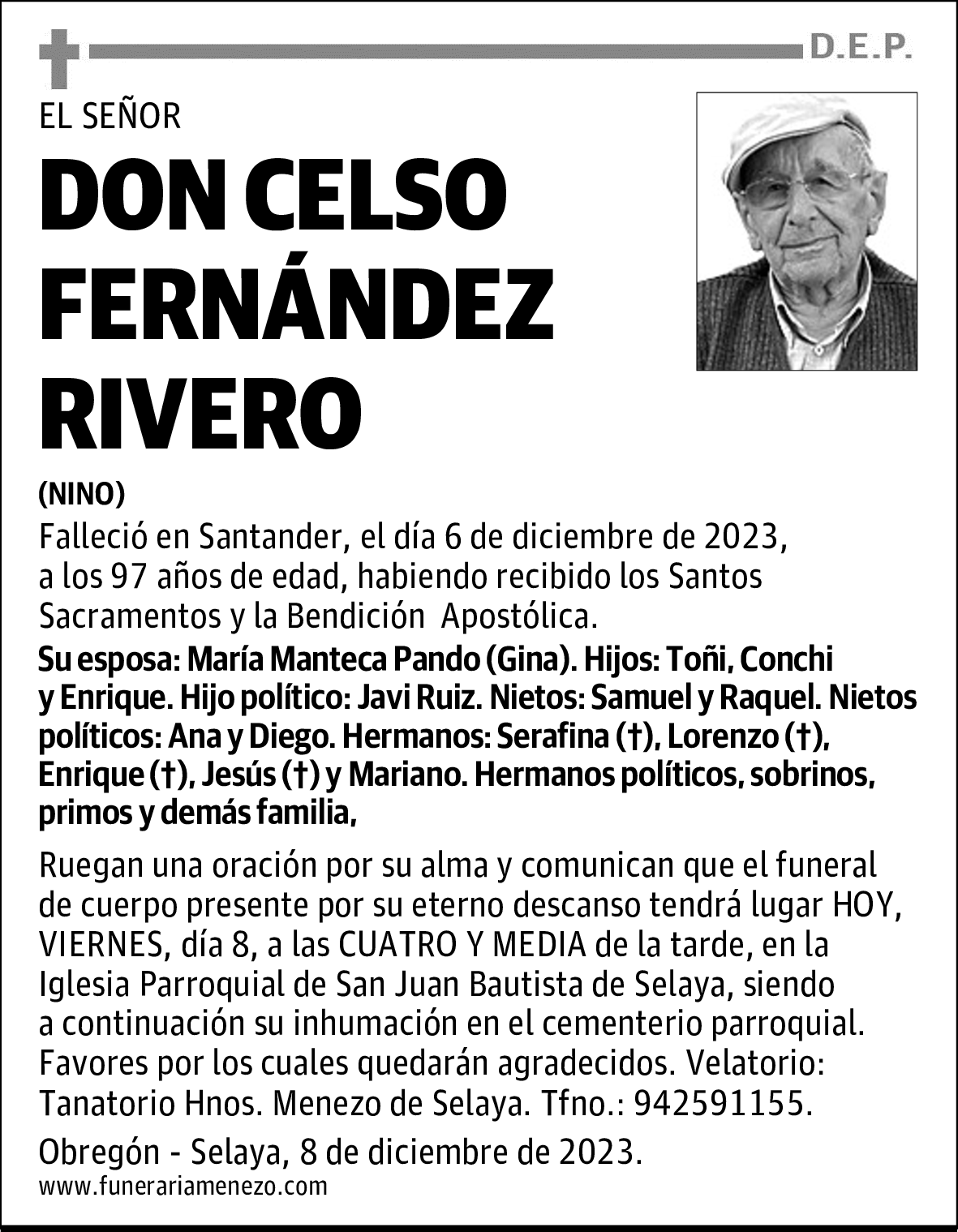 DON CELSO FERNÁNDEZ RIVERO