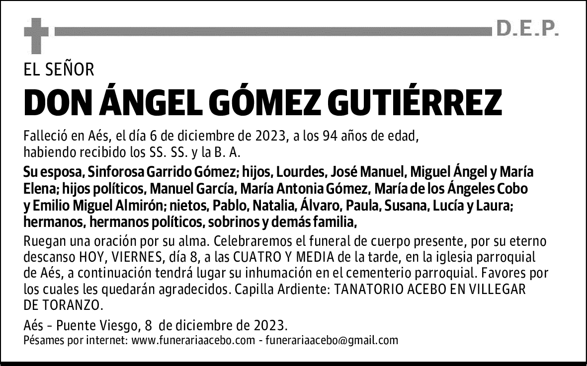 DON ÁNGEL GÓMEZ GUTIÉRREZ