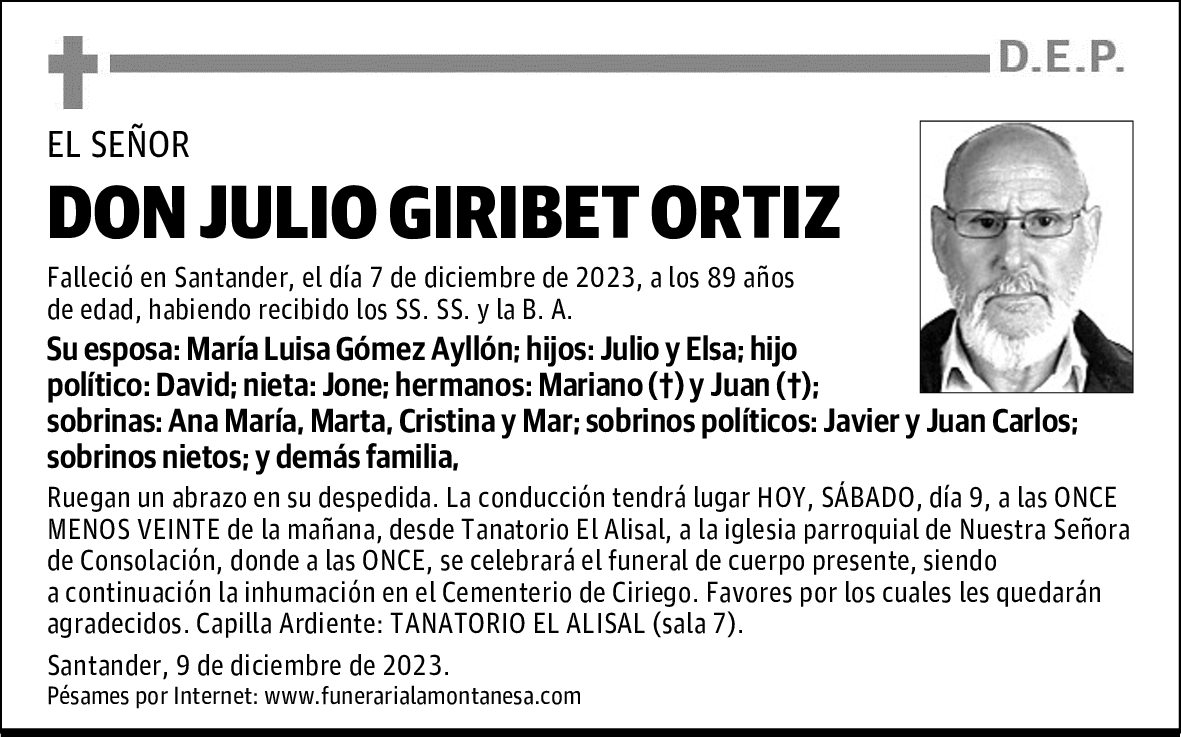 DON JULIO GIRIBET ORTIZ