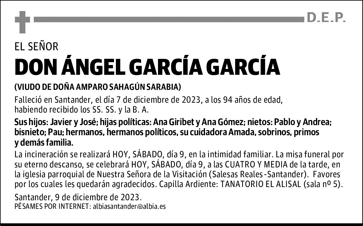DON ÁNGEL GARCÍA GARCÍA
