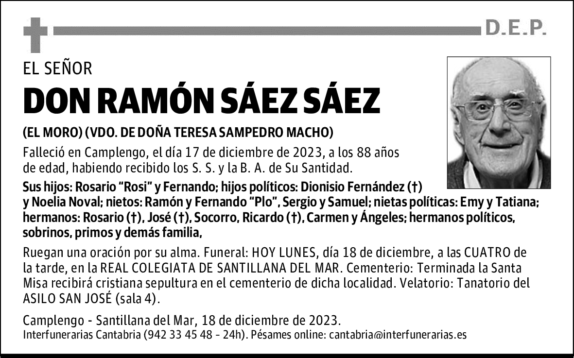 DON RAMÓN SÁEZ SÁEZ