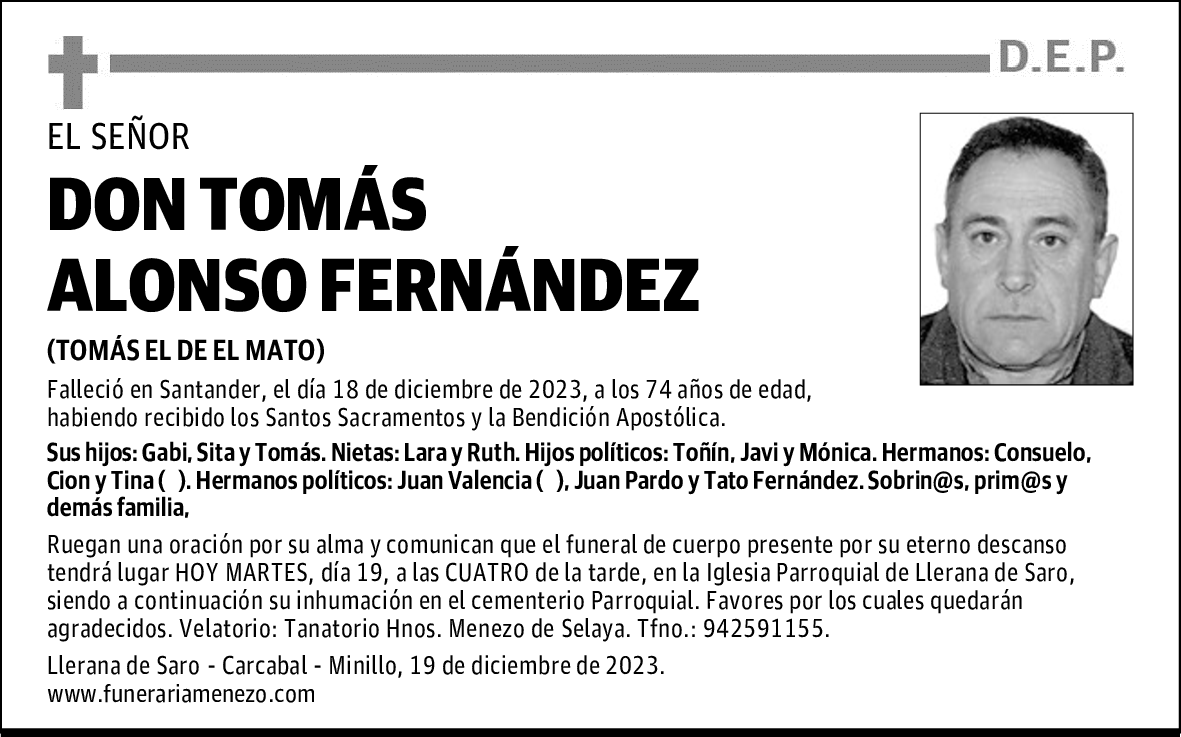 DON TOMÁS ALONSO FERNÁNDEZ