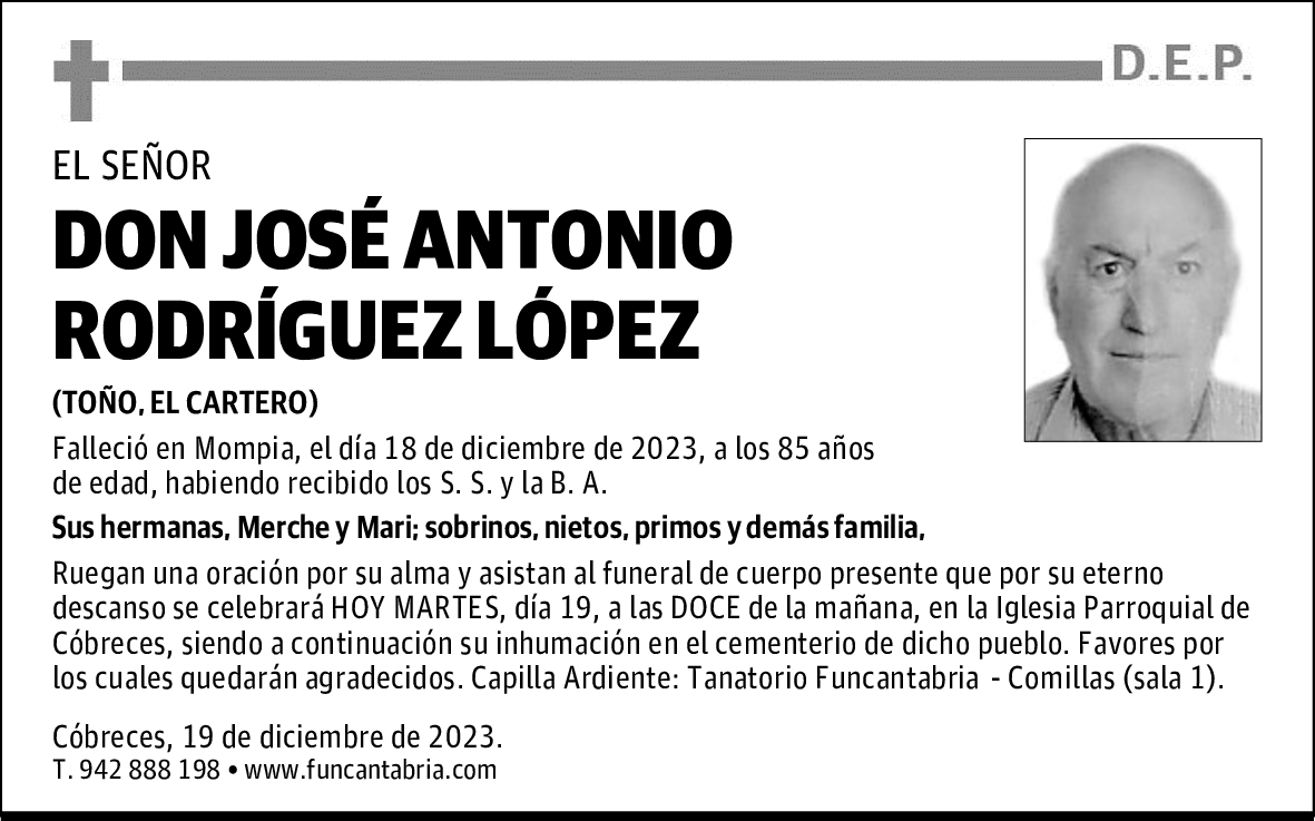 DON JOSÉ ANTONIO RODRÍGUEZ LÓPEZ