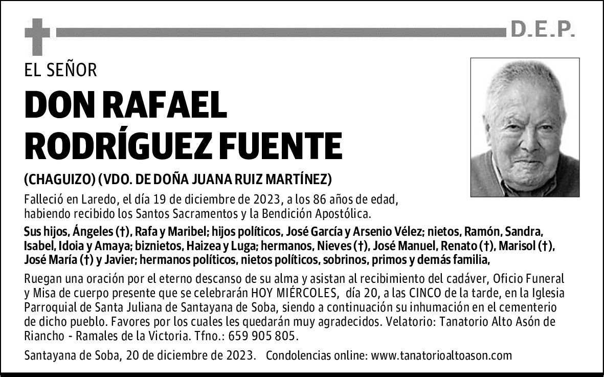 DON RAFAEL RODRÍGUEZ FUENTE