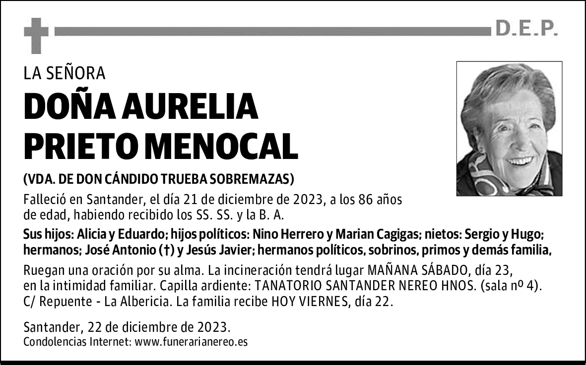 DOÑA AURELIA PRIETO MENOCAL