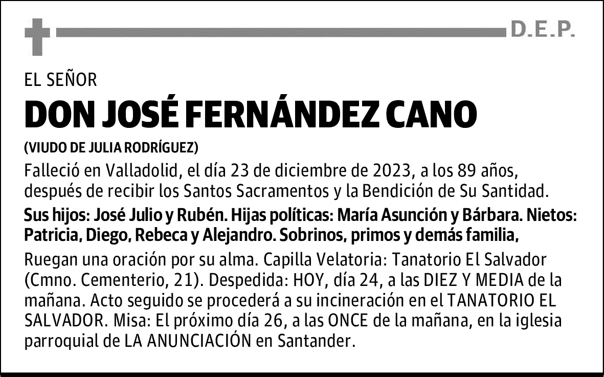 DON JOSÉ FERNÁNDEZ CANO