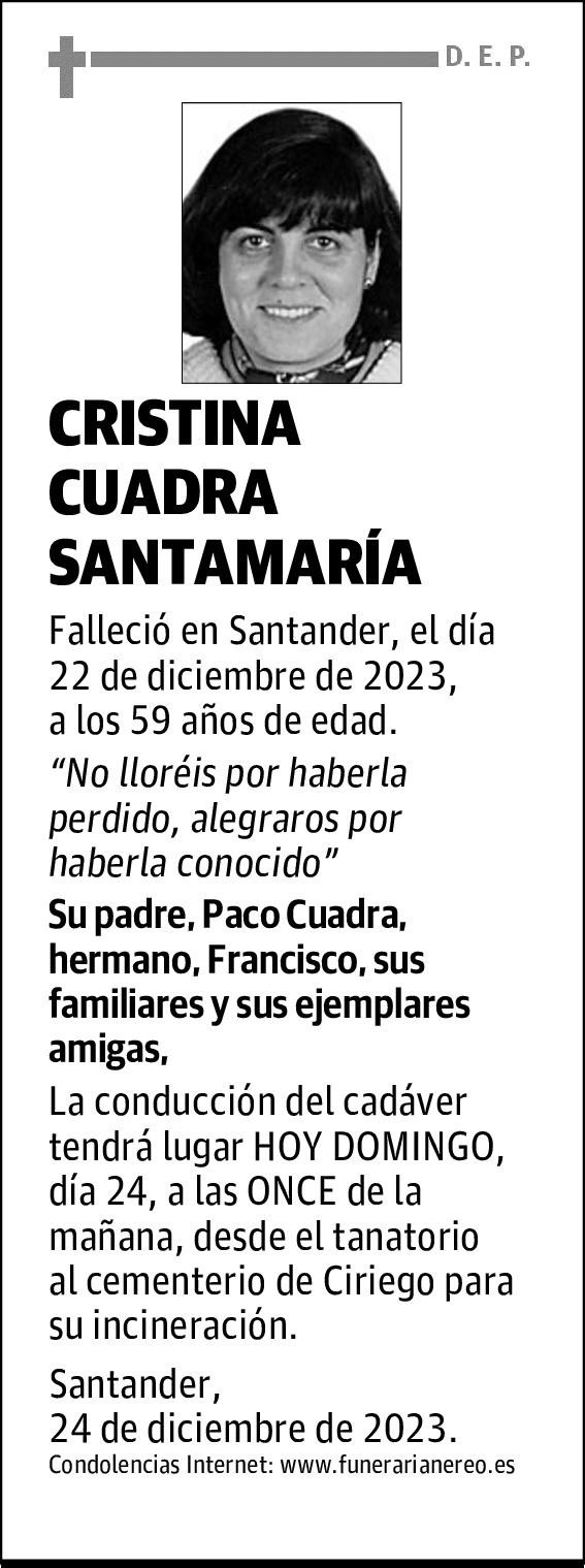 CRISTINA CUADRA SANTAMARÍA
