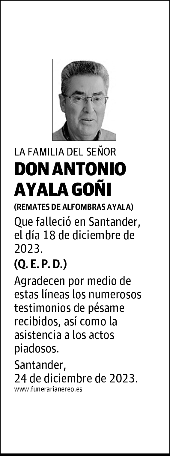 DON ANTONIO AYALA GOÑI