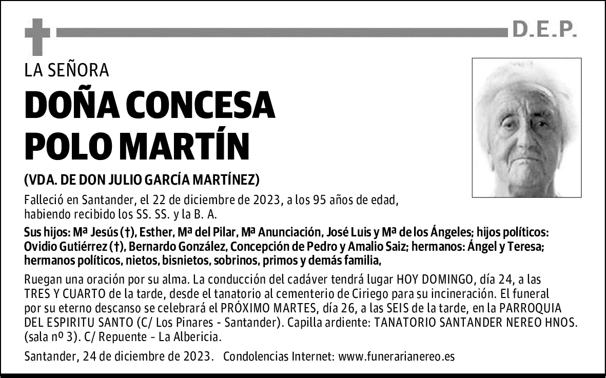 DOÑA CONCESA POLO MARTÍN