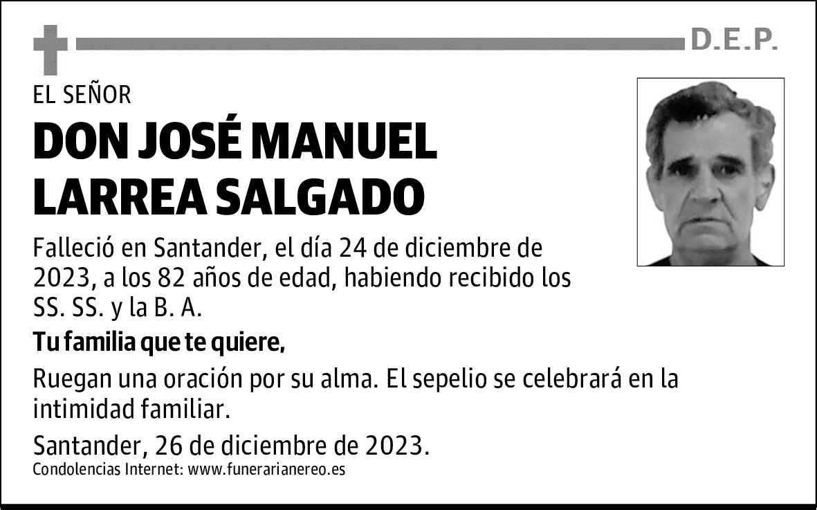 DON JOSÉ MANUEL LARREA SALGADO