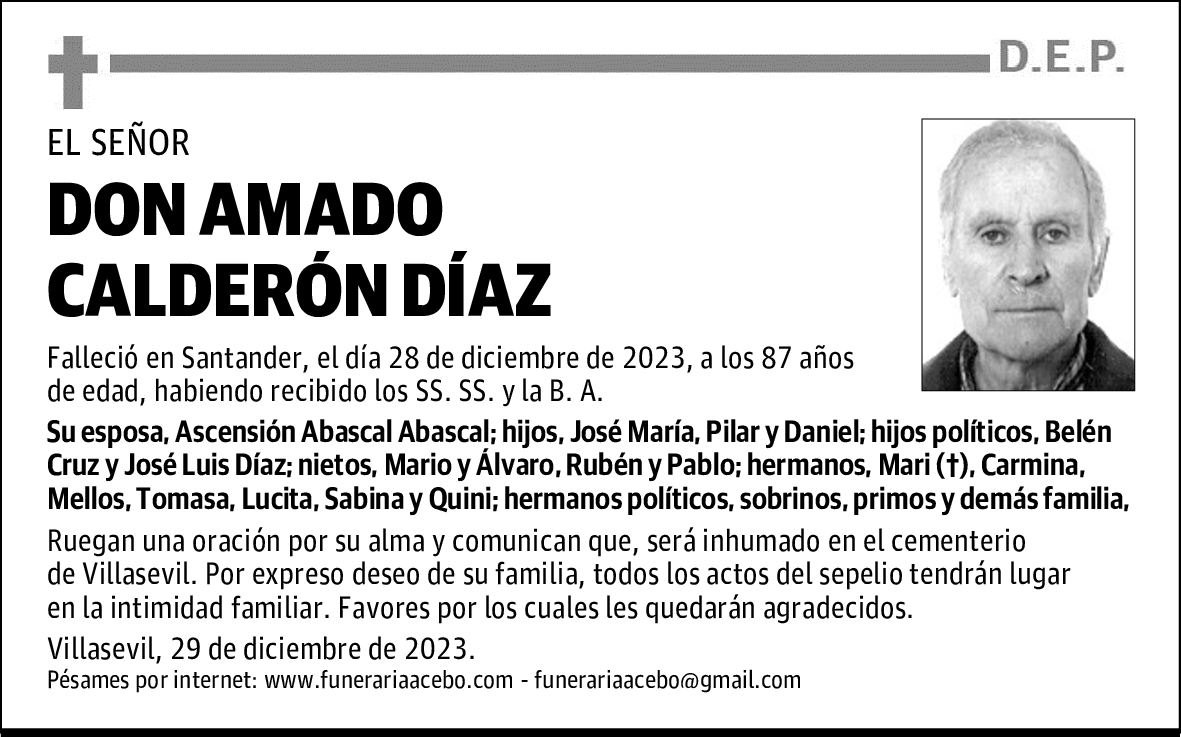 DON AMADO CALDERÓN DÍAZ