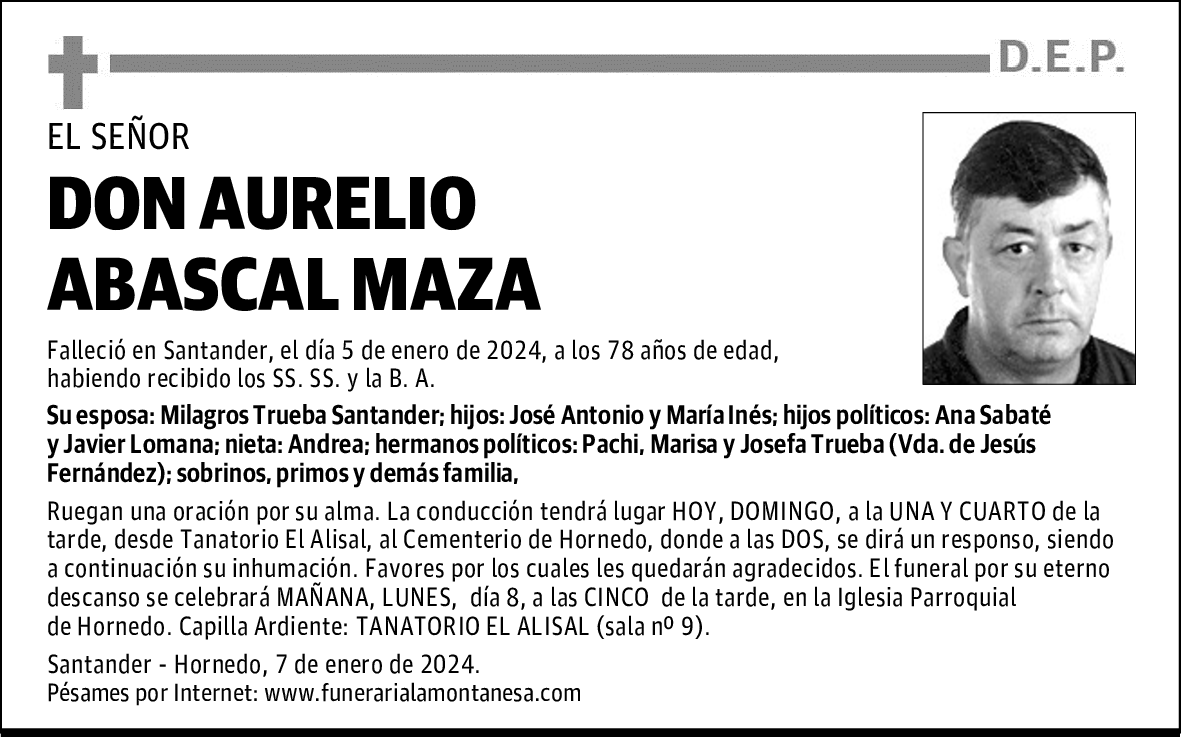 DON AURELIO ABASCAL MAZA