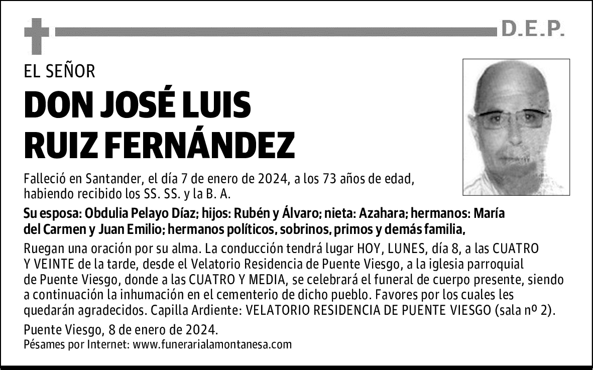 DON JOSÉ LUIS RUIZ FERNÁNDEZ