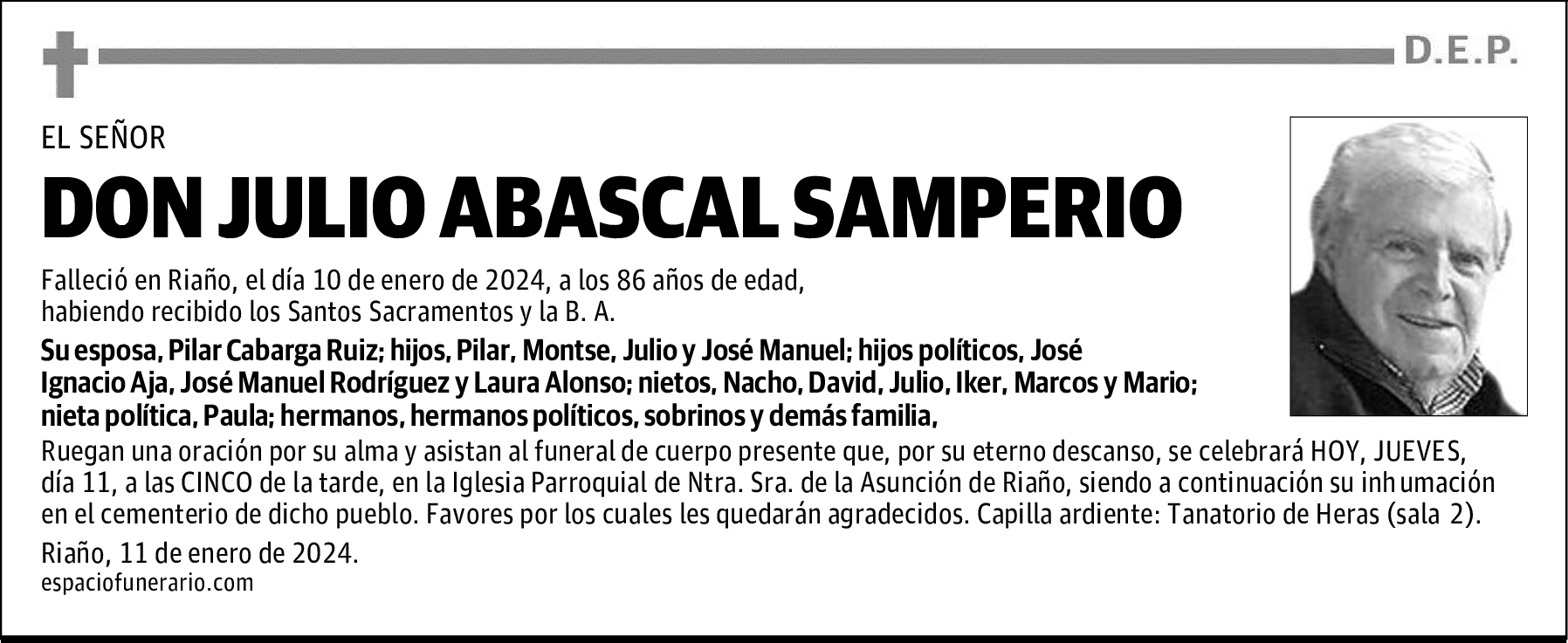 DON JULIO ABASCAL SAMPERIO