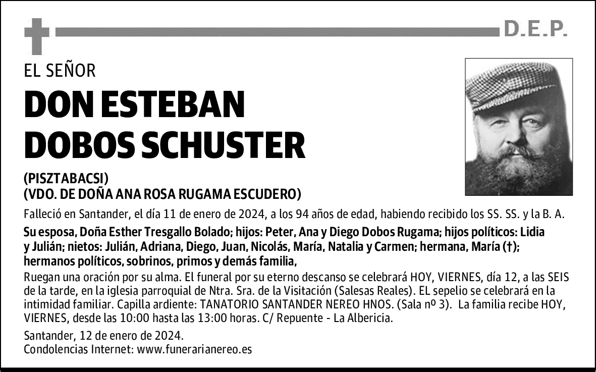 DON ESTEBAN DOBOS SCHUSTER