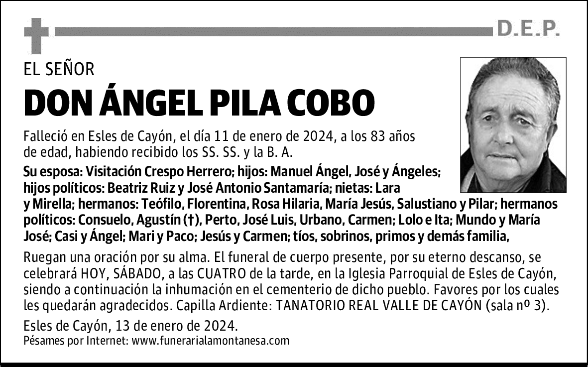 DON ÁNGEL PILA COBO